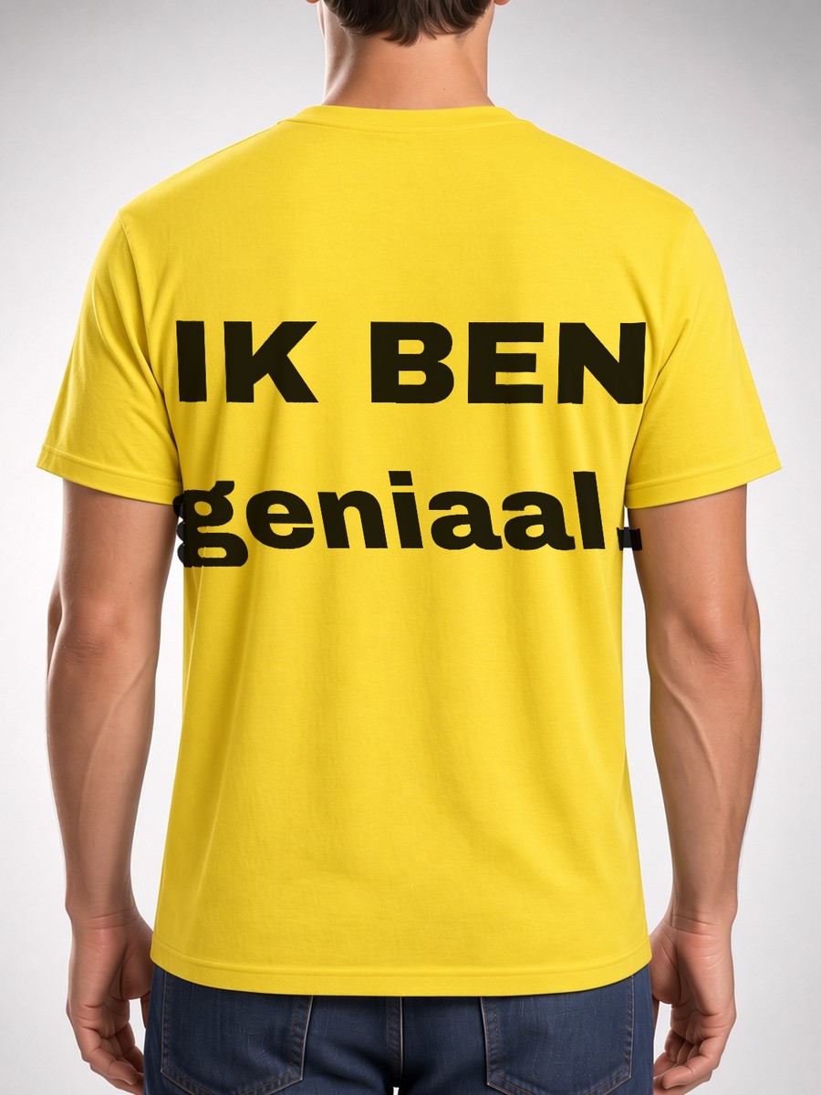 Ik ben geniaal, achterkant